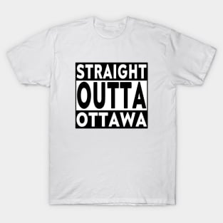 Straight Outta Ottawa Blk T-Shirt